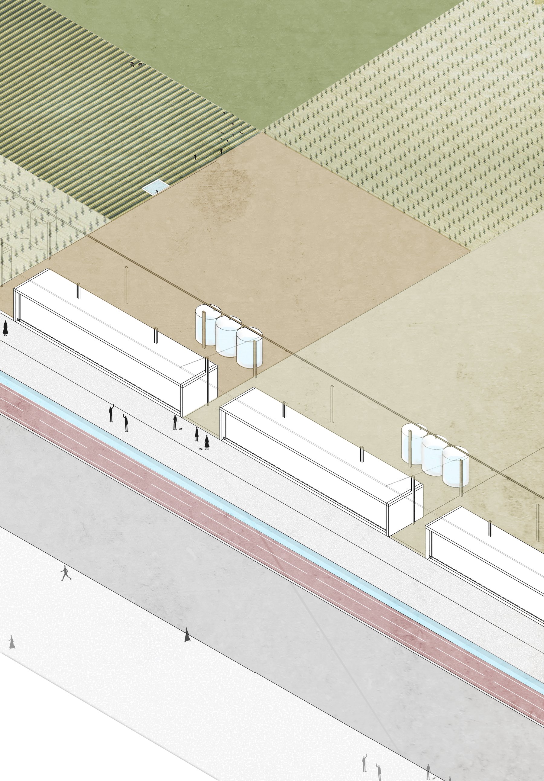 Ceilândia — agricultural edge axonometric